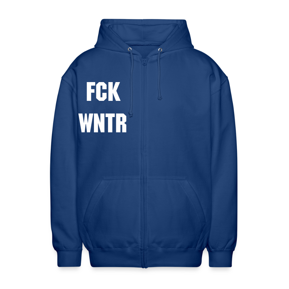 FCK WNTR – Anti-Winter Hoodie - Royalblau
